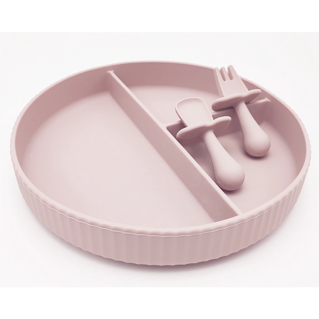 Khay ăn dặm silicon nội địa Hàn Quốc có đế hít
