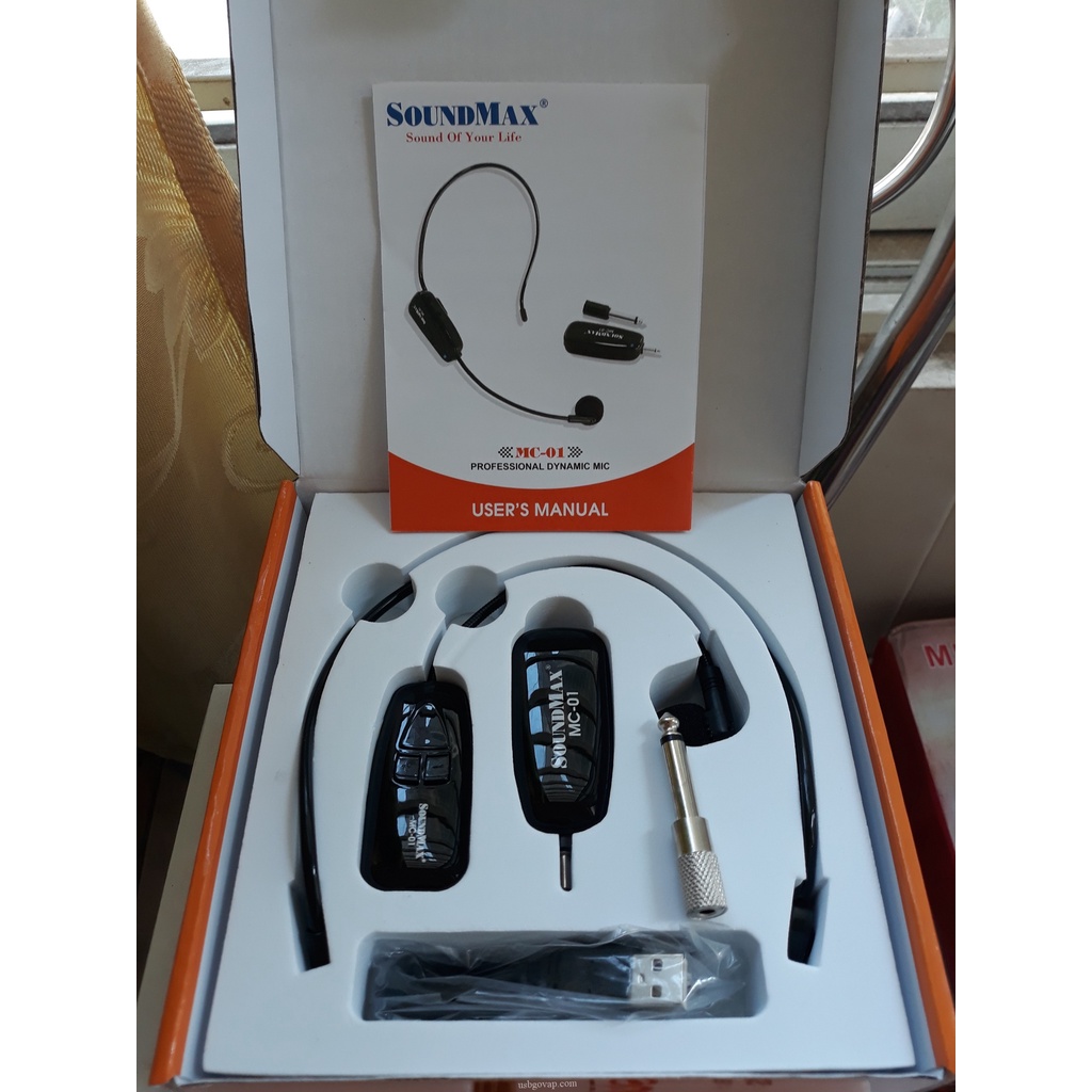 Microphone đeo tai không dây SoundMax MC-01