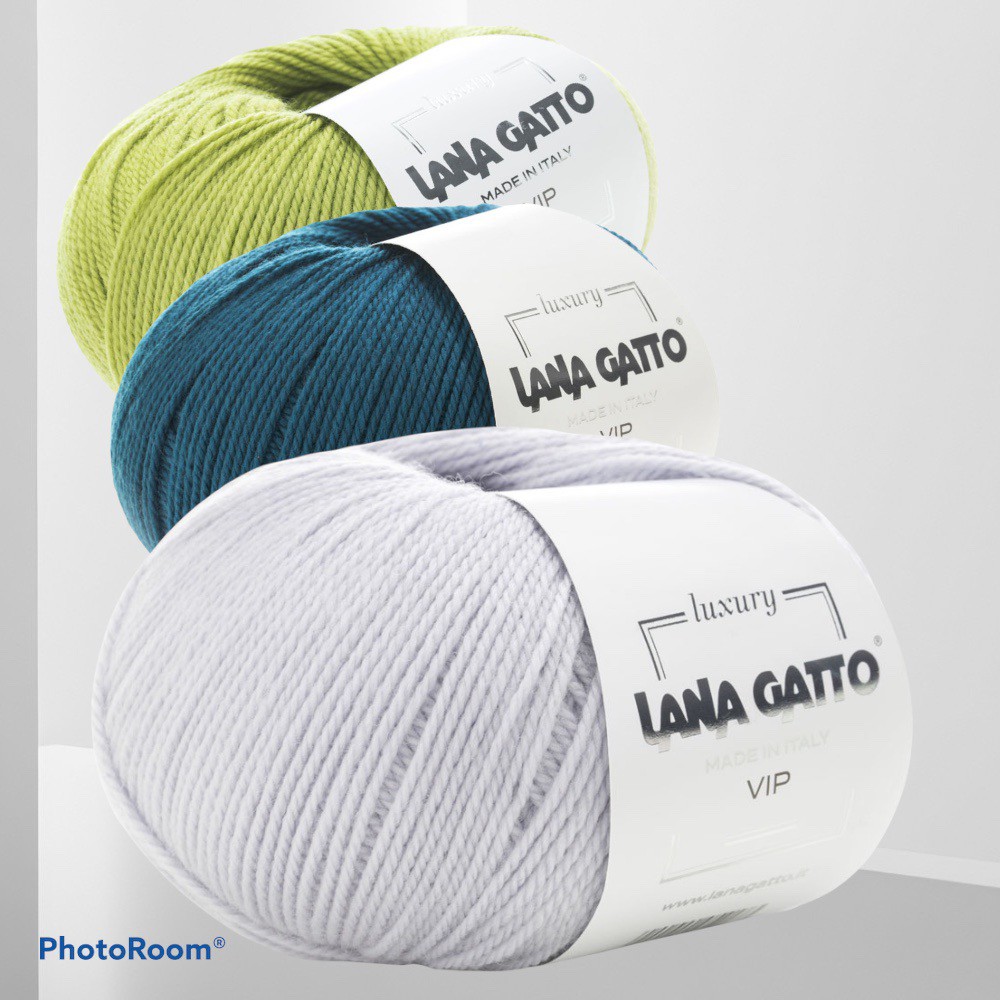 Cuộn len lông cừu merino pha cashmere Lana Gatto VIP