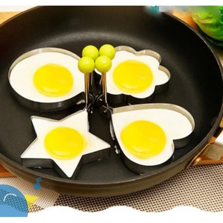 4 khuôn inox chiên trứng - tạo hình trứng