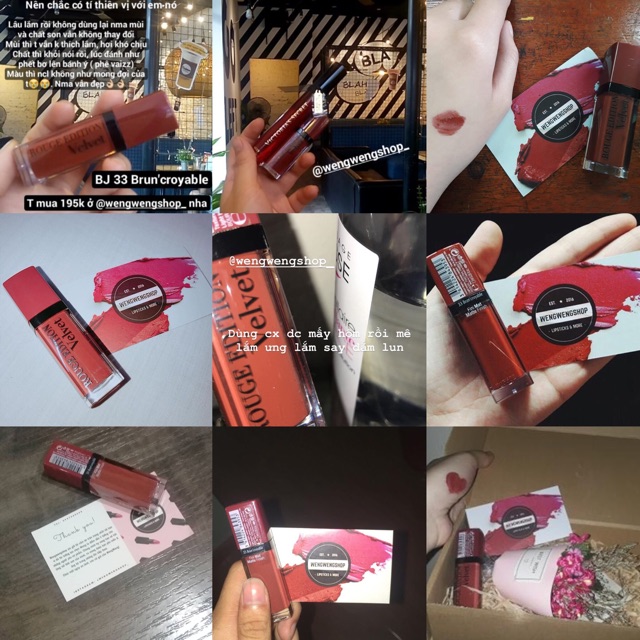 [AUTH] (Đủ Bill) Son Bourjois Rouge Velvet màu 33 Brun'croyable | BigBuy360 - bigbuy360.vn