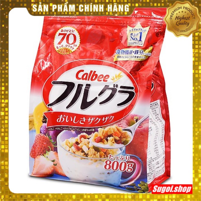 [Mã GROSALE giảm 10% đơn 150K] Ngũ cốc Calbee 750g Nhật Bản ( sẵn)