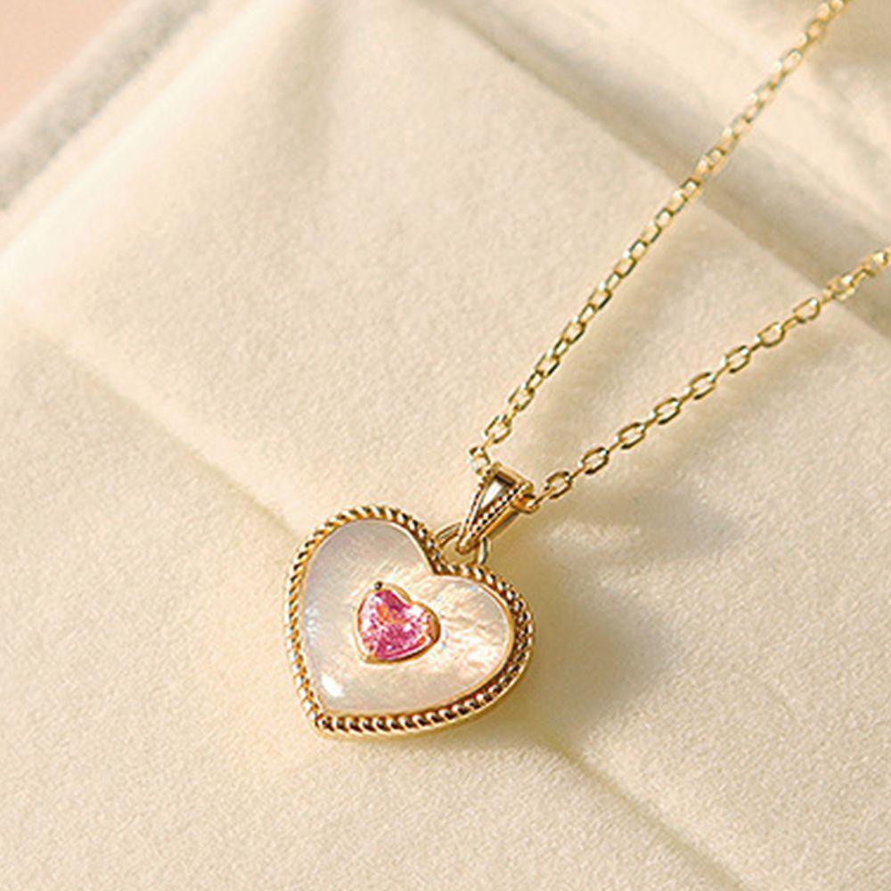 MXGOODS Vòng cổ Mặt Hình Trái Tim Thời Trang Cho Nữ