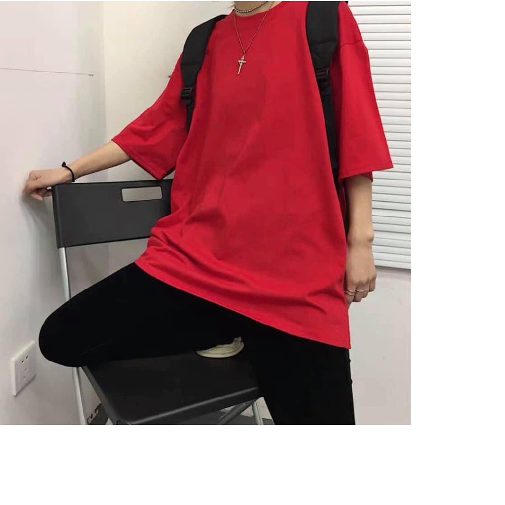 áo thun tay lỡ nam &amp; nữ FOME RỘNG chất thun xịn 4T12