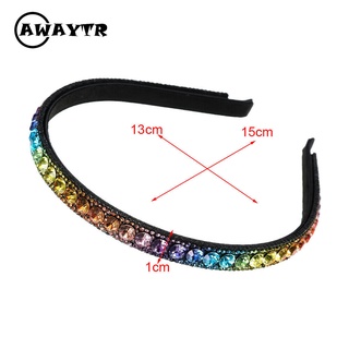 Băng Đô Cài Tóc Mỏng Đính Đá Bezel Hàng Mới Dành Cho Bạn Nữ
