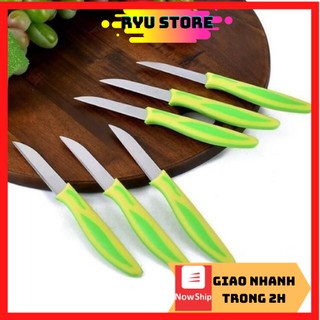 D.a.o gọt trái cây mini ❤️𝑭𝑹𝑬𝑬𝑺𝑯𝑰𝑷❤️Bộ D.A.O Gọt Hoa Quả 12 Cây Siêu Bén