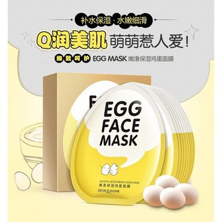 Combo 10 miếng mặt nạ Bioaqua Egg Face Mask (trứng vàng)