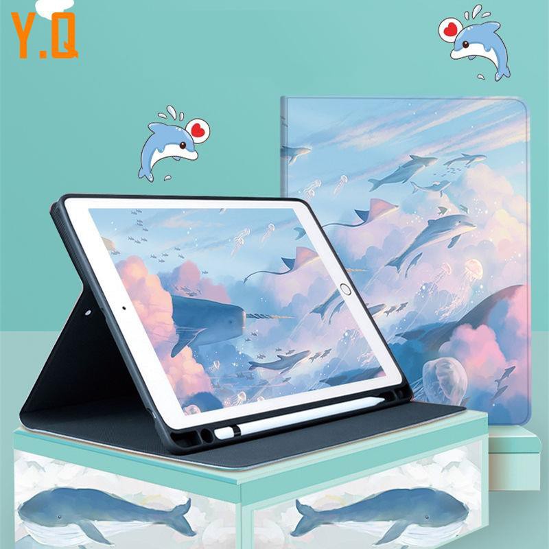 Bao da máy tính bảng silicon có giá đỡ cho IPad Pro 10.2'' 2019 2020 Mini4/5th