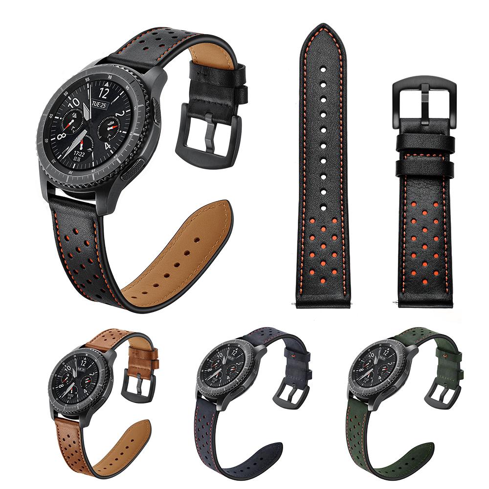 Dây đeo bằng da cho đồng hồ thông minh Samsung Gear S3 22mm