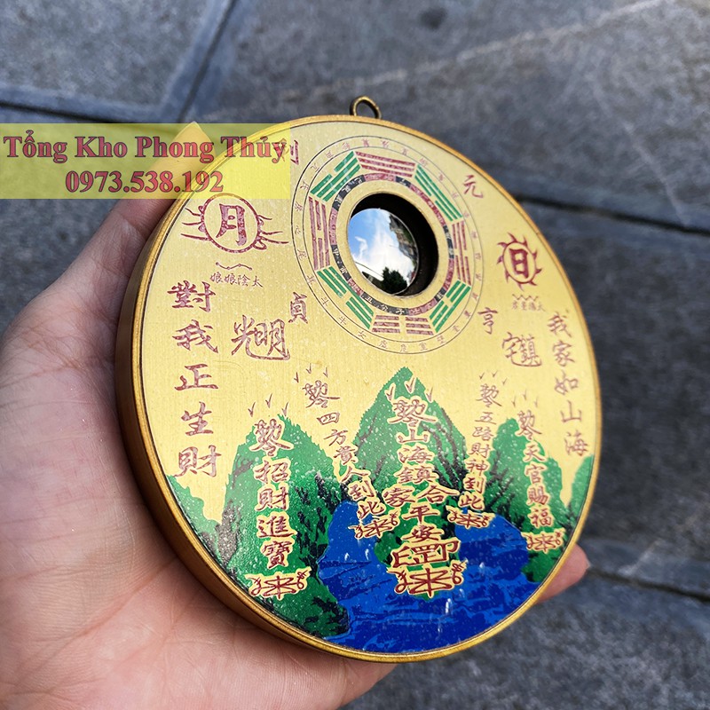 Gương Bát Quái Đồng Tròn – Gương Sơn Hải Trấn