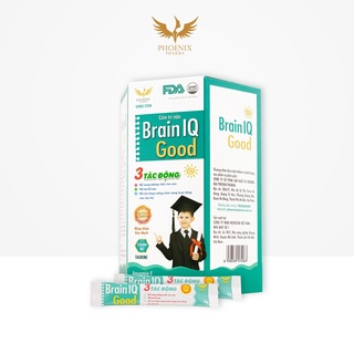 Cốm trí não DHA Phoenix Pharma,cốm Brain IQ Good bổ não tăng cường hệ miễn dịch và đề kháng hộp 30 gói x 3g