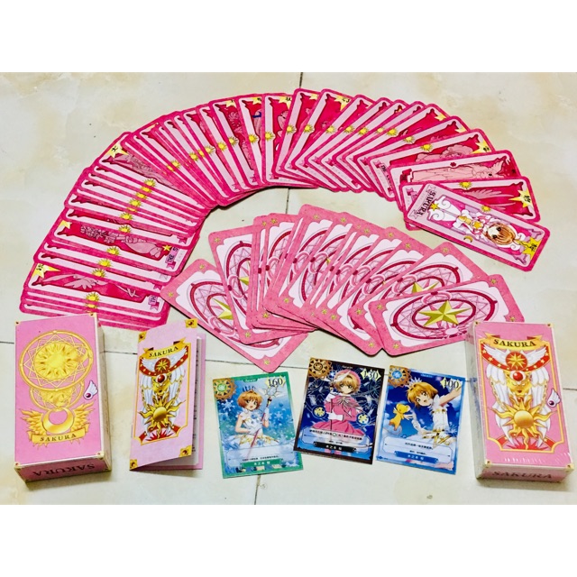 Bài clow sakura màu hồng lá bài sakura bài bói 56 lá