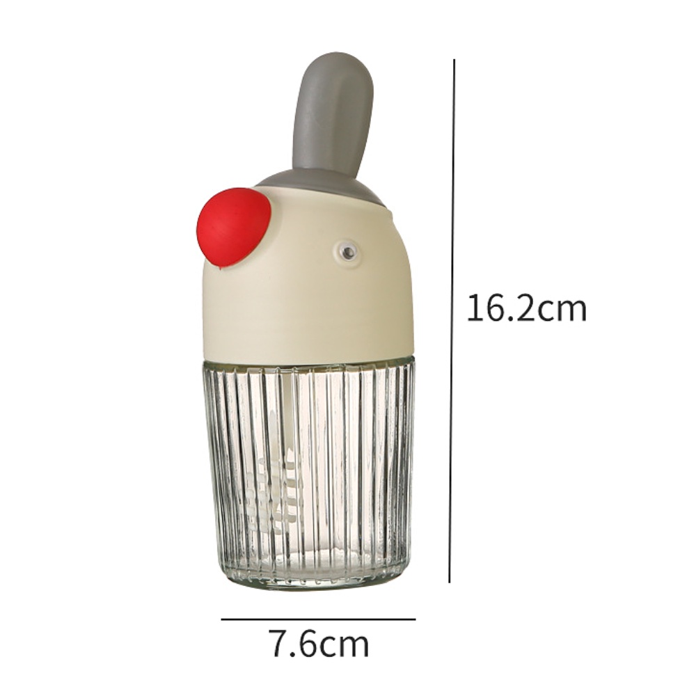 Hũ Đựng Gia Vị Chống Ẩm Kèm Thìa Muỗng, Lọ Đựng Gia Vị Thủy Tinh 280ML Hình Chim Cánh Cụt An Toàn, Tiện Lợi