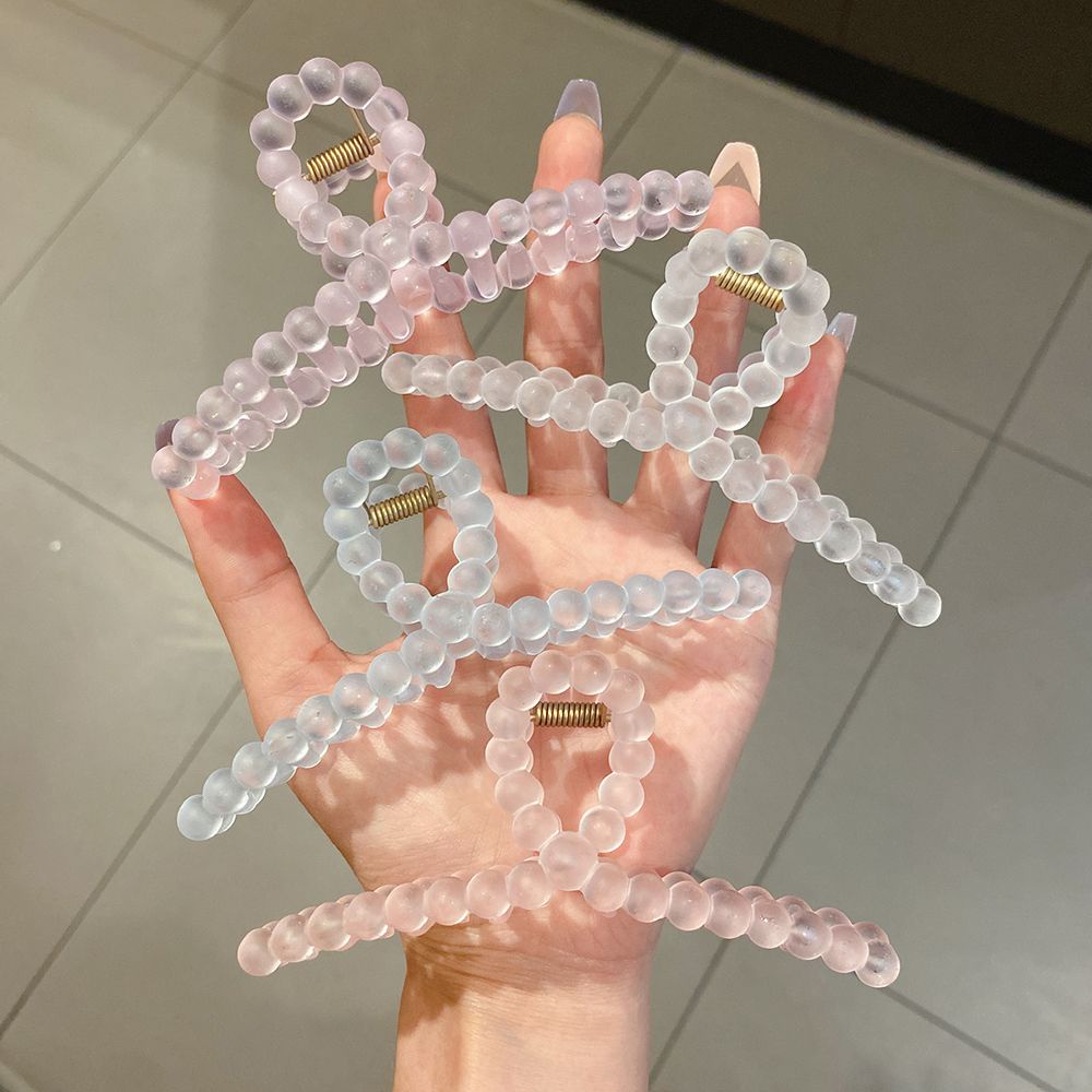 Kẹp tóc càng cua bằng acrylic màu sắc ngọt ngào phong cách Hàn Quốc xinh xắn cho nữ
