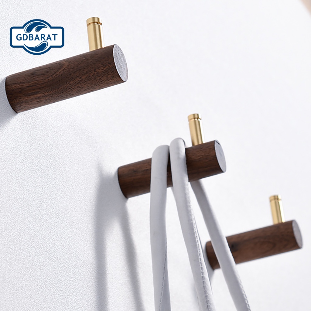 Móc Gỗ Trơn Gắn Tường Tiện Dụng Cho Phòng Khách