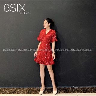Váy vintage chấm bi