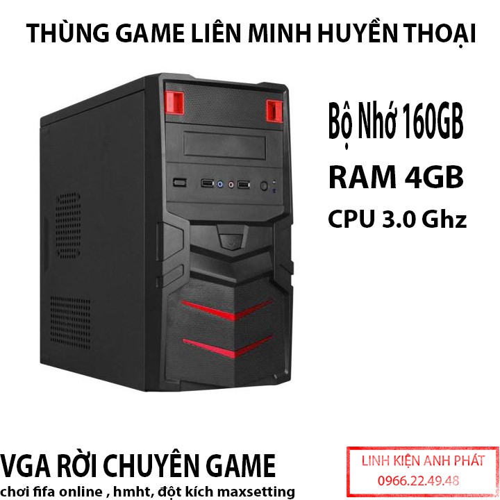 Thùng cpu chơi game giá rẻ