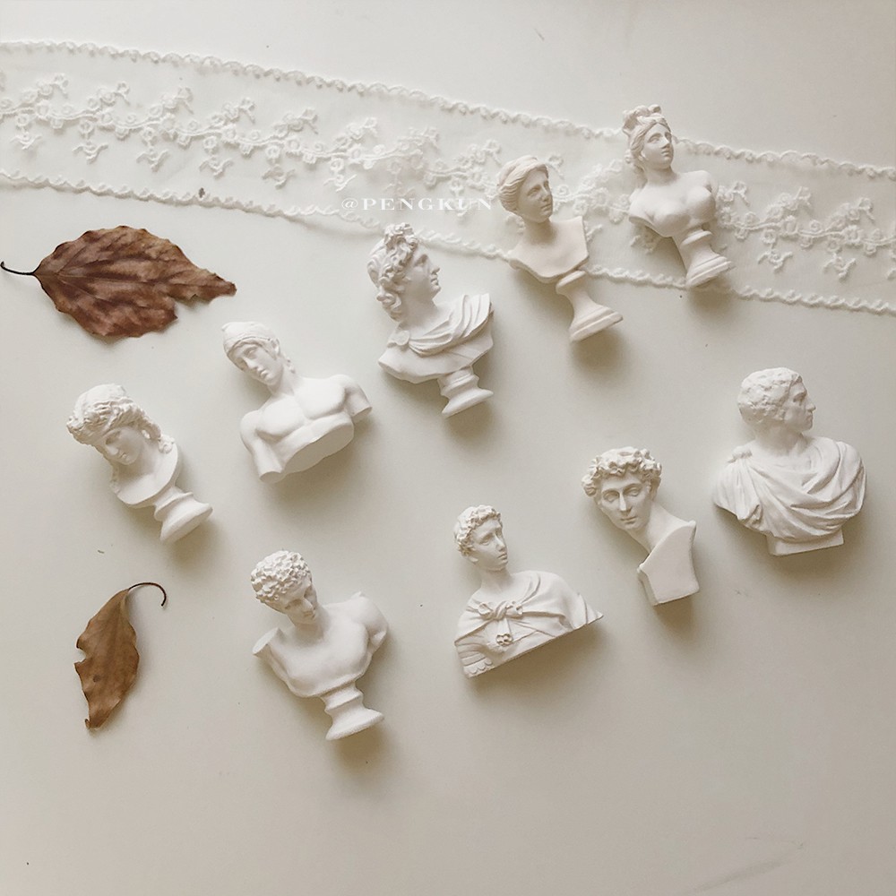 10 đầu tượng bán thân cỡ nhỏ làm đồ trang trí