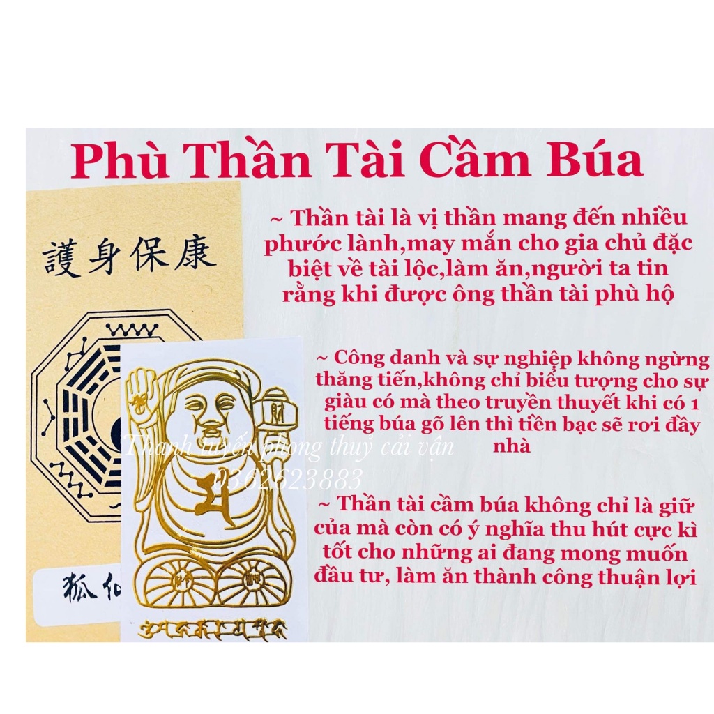 Miếng dán điện thoại,linh phù...mọi người xem các loại Phù và công dụng ở hình ảnh