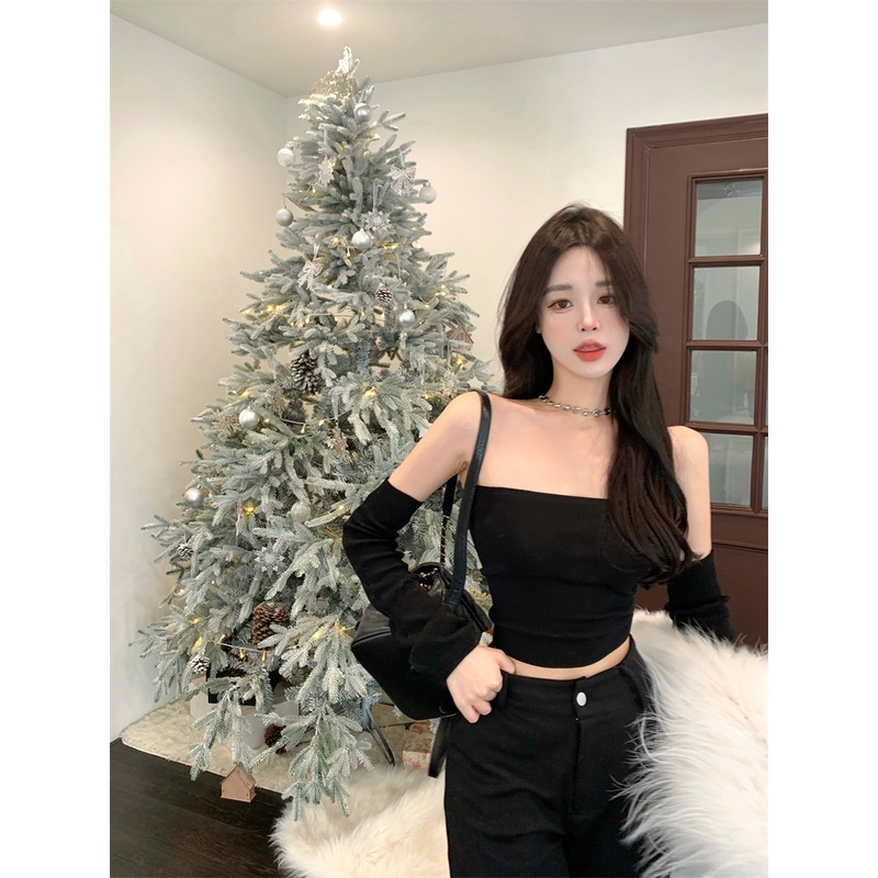 Áo Thun Nữ Tay Dài Hở Vai Phong Cách Âu Mỹ Thời Trang Quyến Rũ