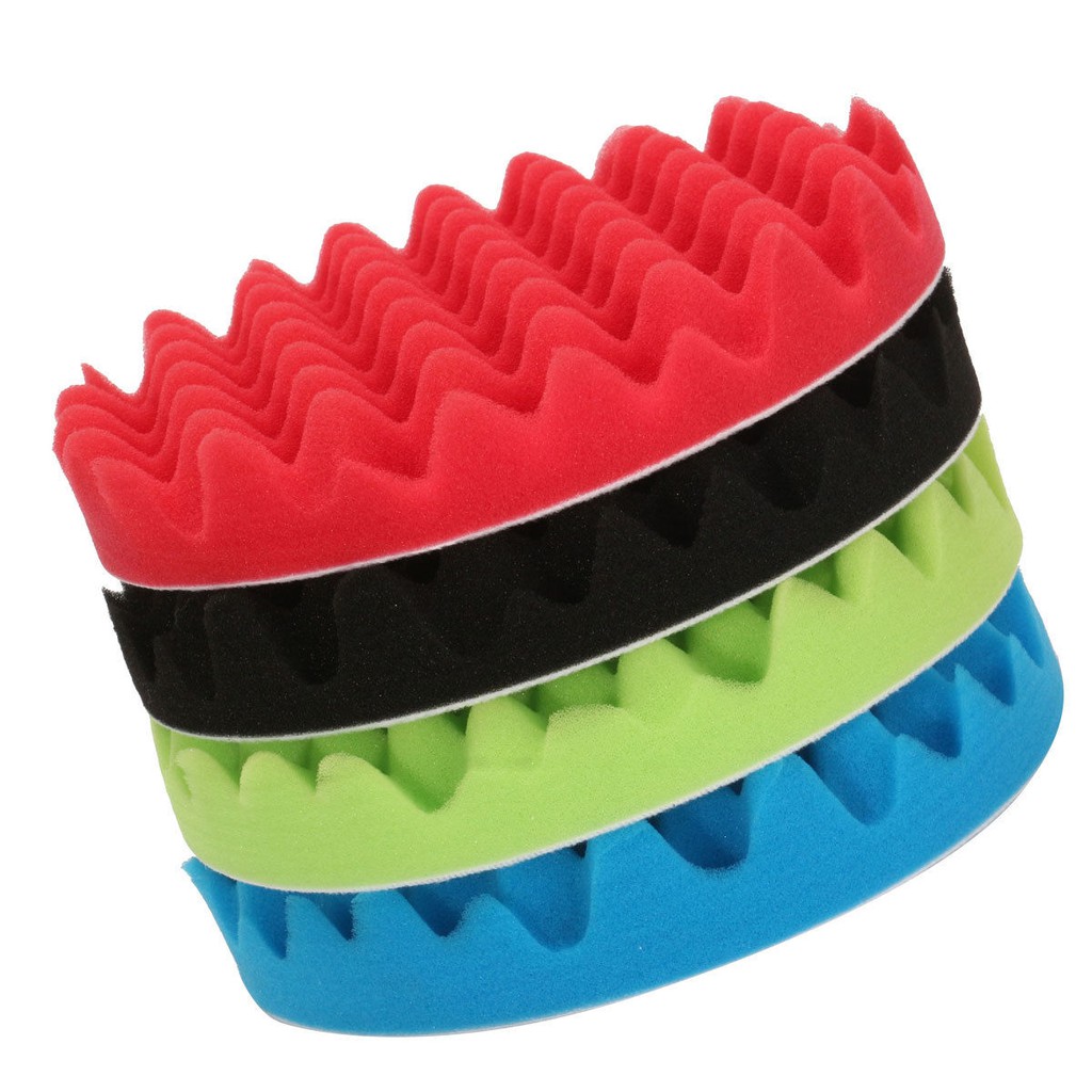 Bộ 4 Miếng Xốp Đánh Bóng Xe Hơi Kích Thước 3 / 4 / 5 / 6 / 7 "Inch