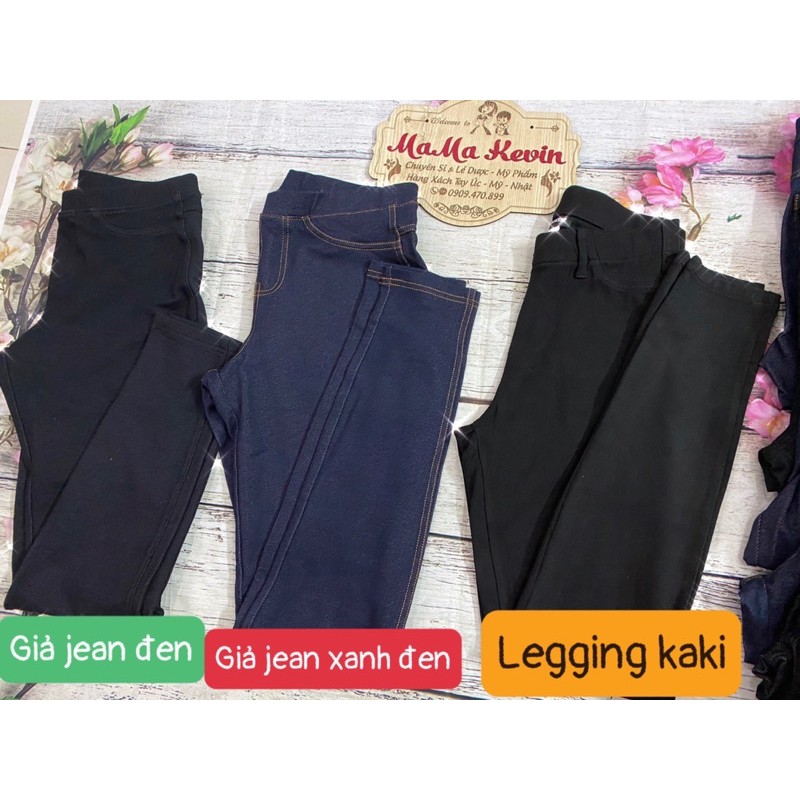 QUẦN GIẢ JEAN BIG SIZE 40KG - 85KG VỪA 💖FREESHIP💖 Quần Legging Giả Jean Size Siêu To