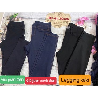 QUẦN GIẢ JEAN BIG SIZE 40KG - 85KG VỪA 💖FREESHIP💖 Quần Legging Giả Jean Size Siêu To