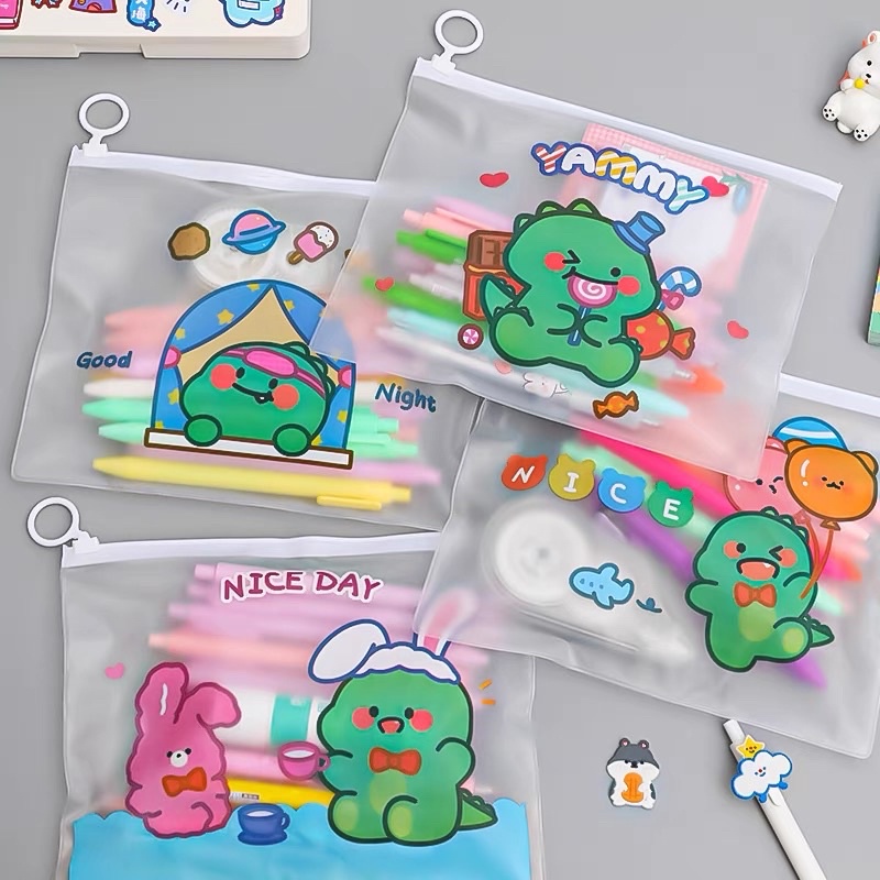 Túi đựng bút, túi đựng đồ trang điểm tiện dụng hoạ tiết dễ thương