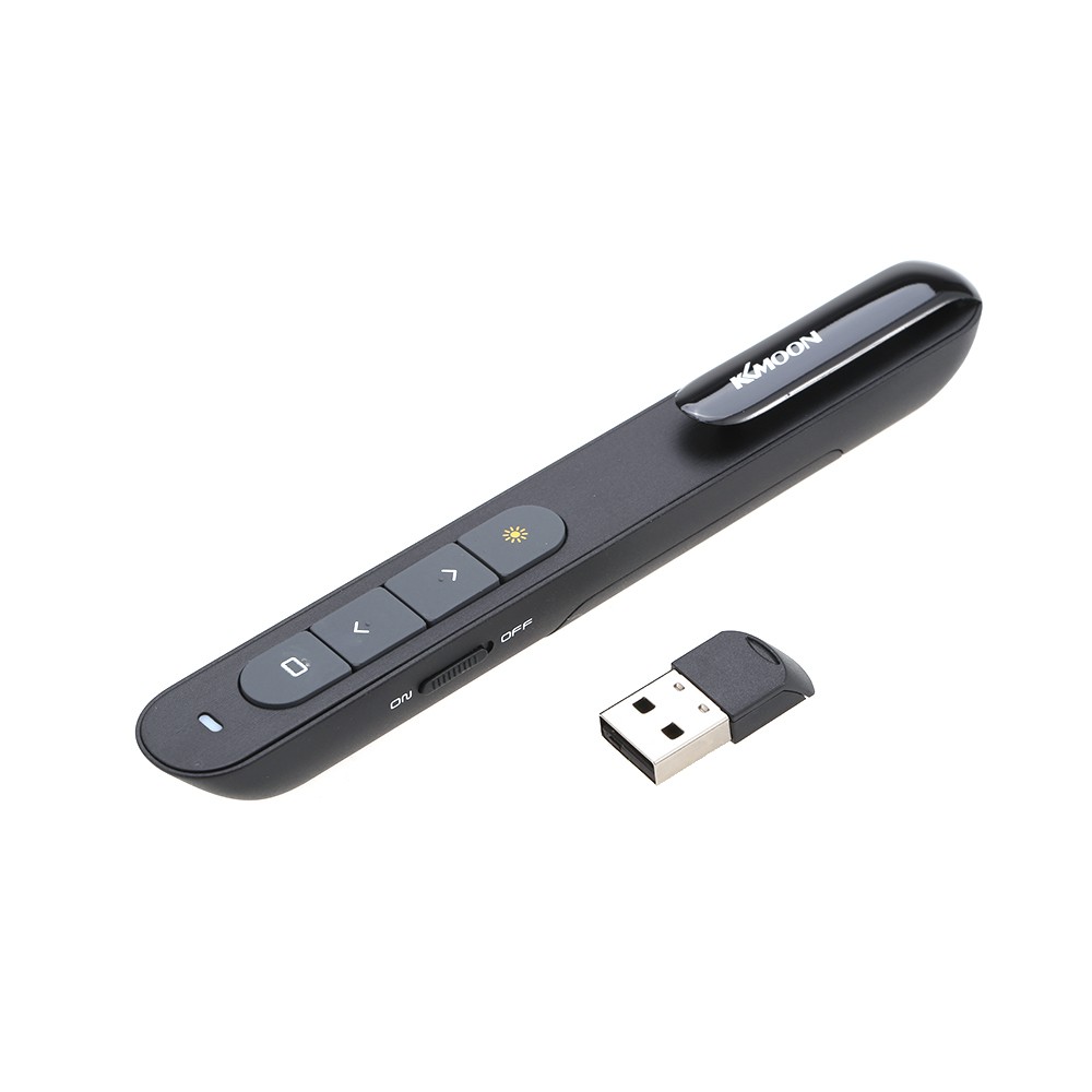 Ĩ KKmoon 2.4GHz Wireless PowerPoint Clicker Remote Controller Flip Pen Pointer Handheld PPT Presenter Unibody 10m Contro