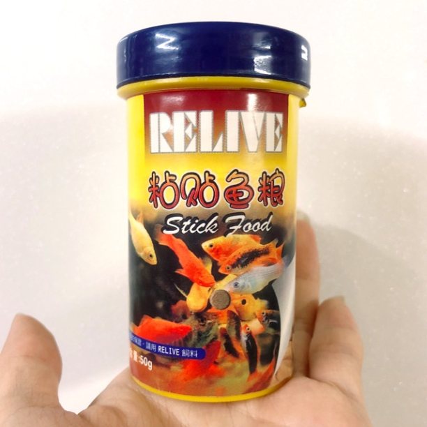 Thức ăn viên dán hãng RELIVE - ADHESIVE - 50g chuyên dùng cho cá thủy sinh