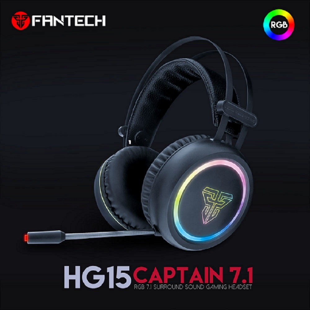 HÀNG CAO CẤP -  Tai Nghe Gaming Chụp Tai Có Dây Fantech HG15 CAPTAIN Chất Lượng Âm Thanh 7.1 LED RGB 16,8 Triệu Màu Mic 