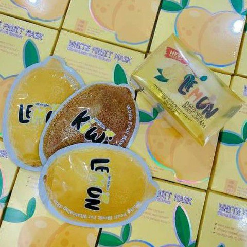 Combo Dưỡng Da Siêu Trắng Ủ Trắng Chanh  & Kem Body Lemon Chanh