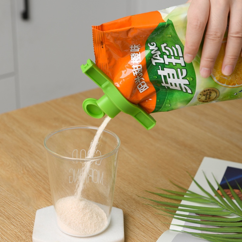 Kẹp Niêm Phong Miệng Túi Thực Phẩm Chống Ẩm Mốc Có Nắp Đổ Cực Tiện Lợi