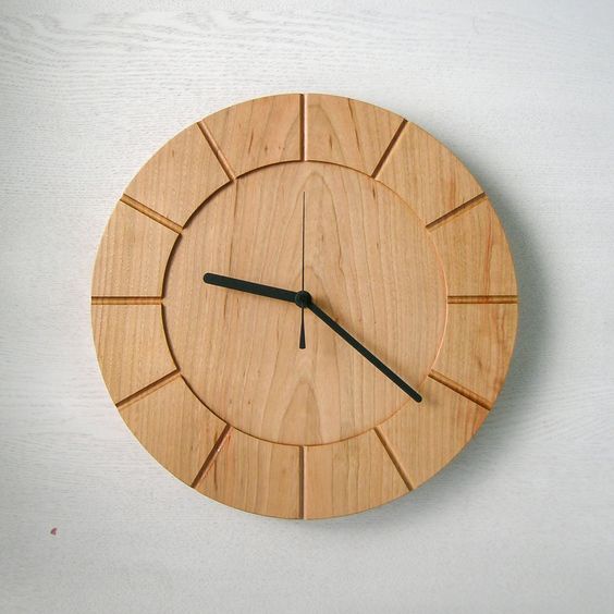 Đồng hồ gỗ treo tường Hadmade - Đồng hồ gỗ Decor - Quà tặng Gỗ JONYDECOR.vn