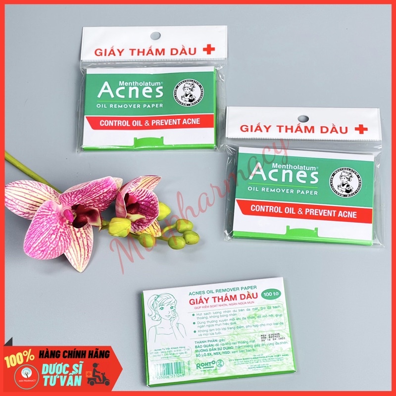 GIẤY THẤM DẦU/ PHIM THẤM DẦU ACNES Oil Remover Paper/Film  - Minpharmacy