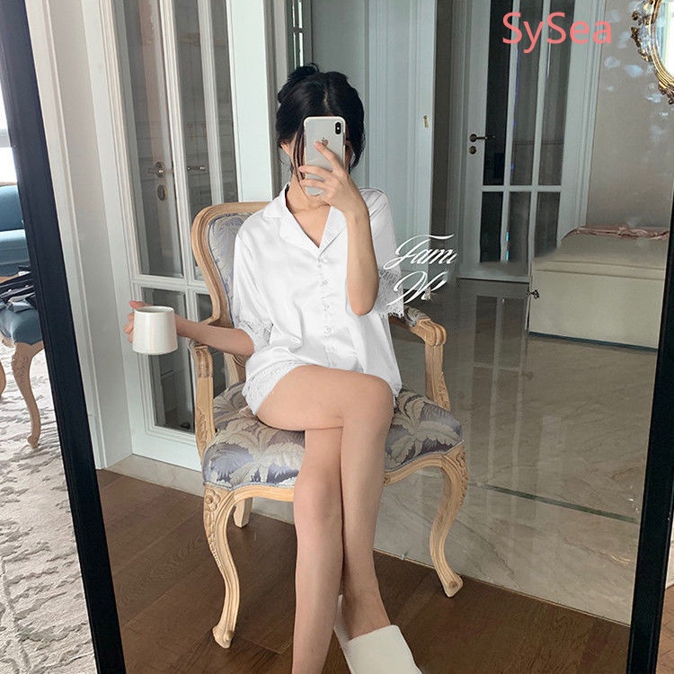 Bộ Đồ Ngủ Phối Ren Màu Sắc Quyến Rũ Cho Nữ