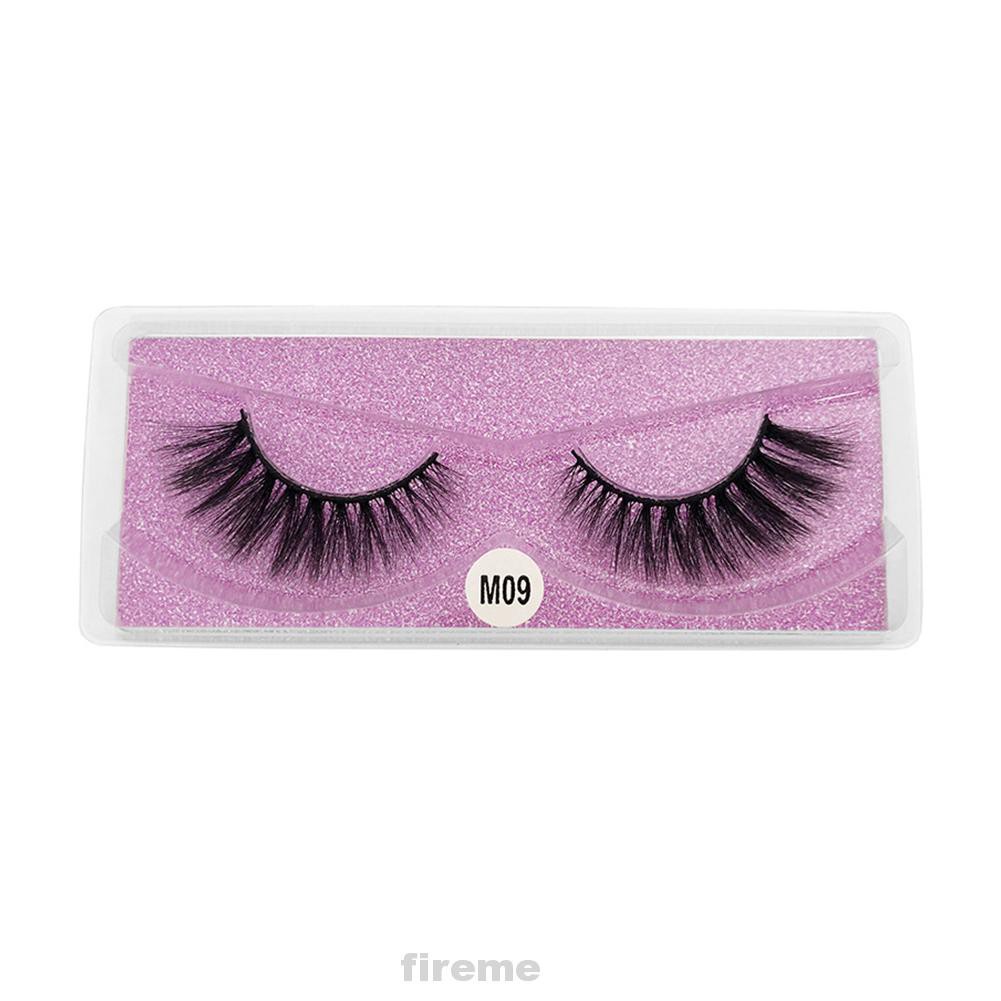 Long Lasting Makeup Fashion Extension Handmade Thick Party Easy Apply Curly Faux Mink 3D Natural False Eyelashes