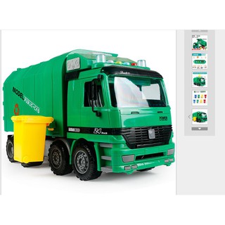 Mô hình xe chở rác mô hình xe môi trường khổng lồ