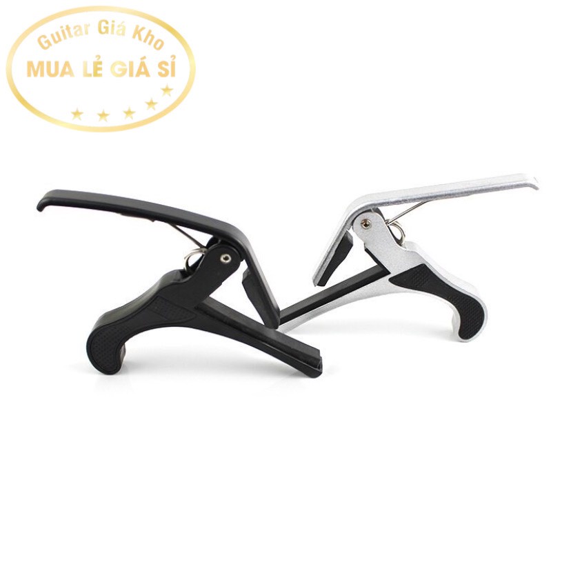 Capo Guitar Acoustic Classic Ukulele Kim Loại màu Bạc