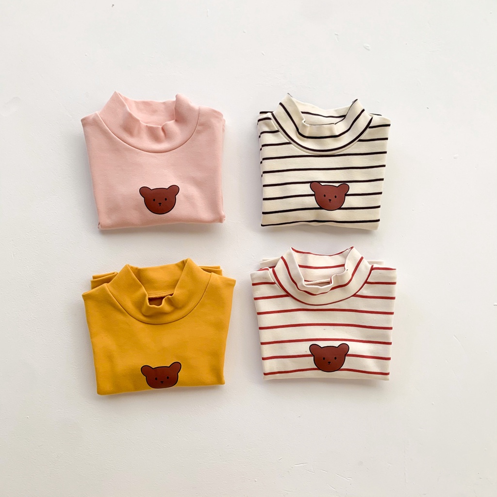 Set 2 Món Đồ Ngủ Gồm Áo Cổ Cao + Quần Legging Dành Cho Bé Trai Bé Gái Sơ Sinh