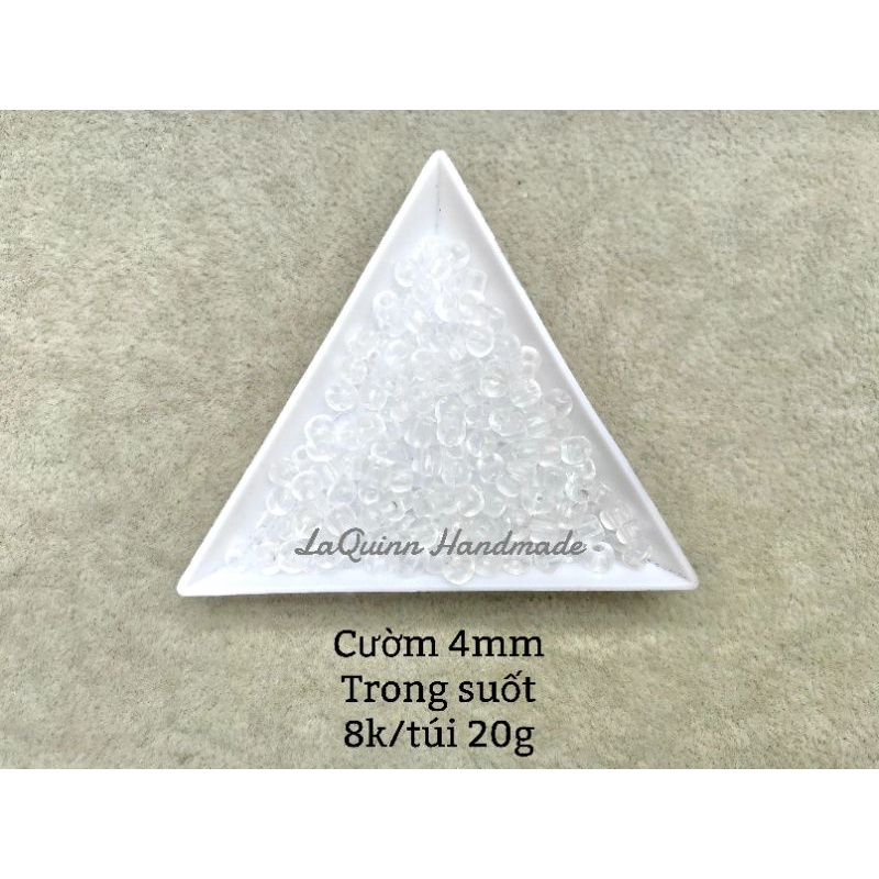 Nguyên liệu handmade - Hạt cườm 4mm