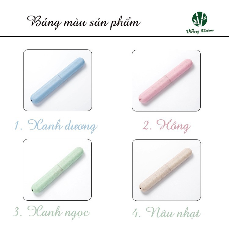 Hộp đựng bàn chải lúa mạch, chống côn trùng, thân thiện với môi trường.