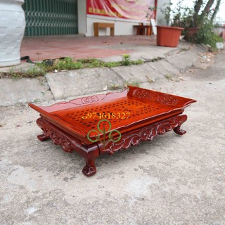 Khay trà thuyền-Khay trà khổng minh-Khay chè cổ điển gỗ hương 2 cỡ 42x30 và 47x37