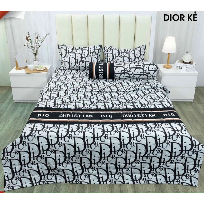 Bộ Chăn Hè Ga Gối Cotton Boly Đủ 5 Món