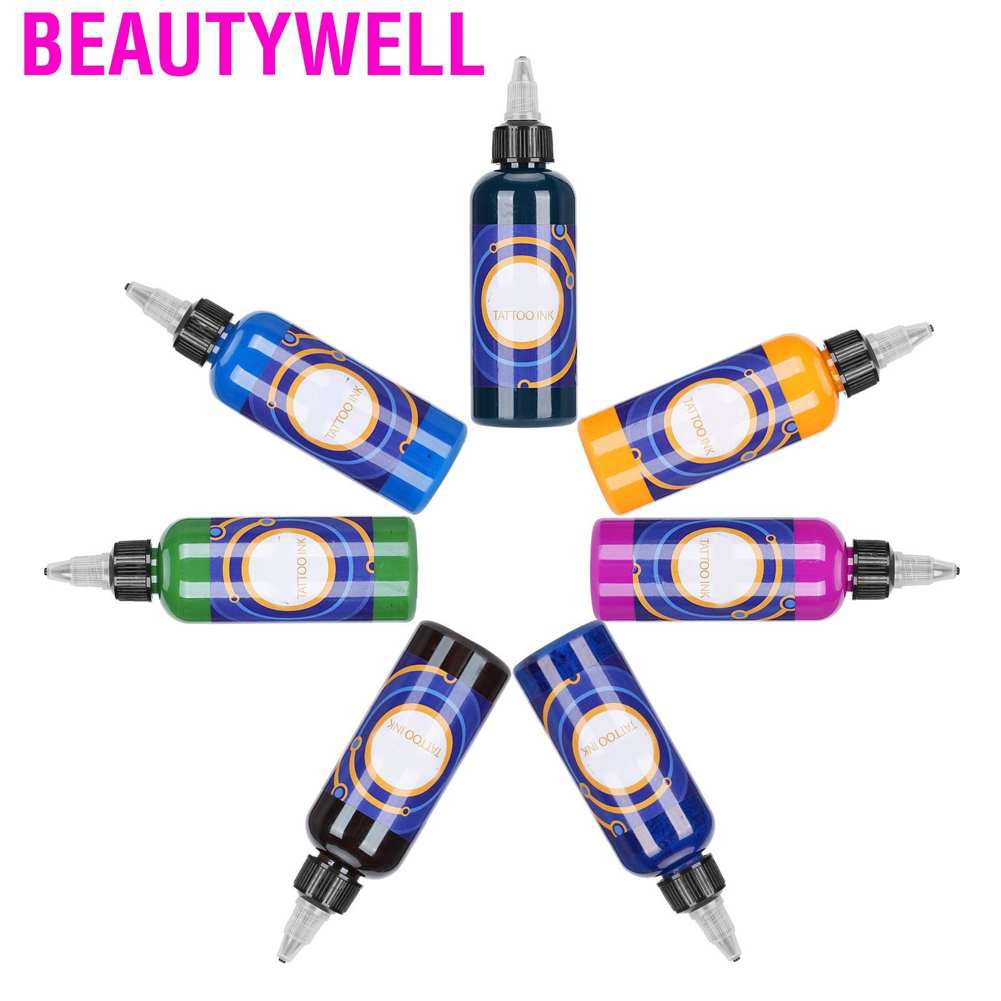 Beautywell Professional Portable Fast Coloring Body Tattoo Pigment Long Lasting Ink 90ml