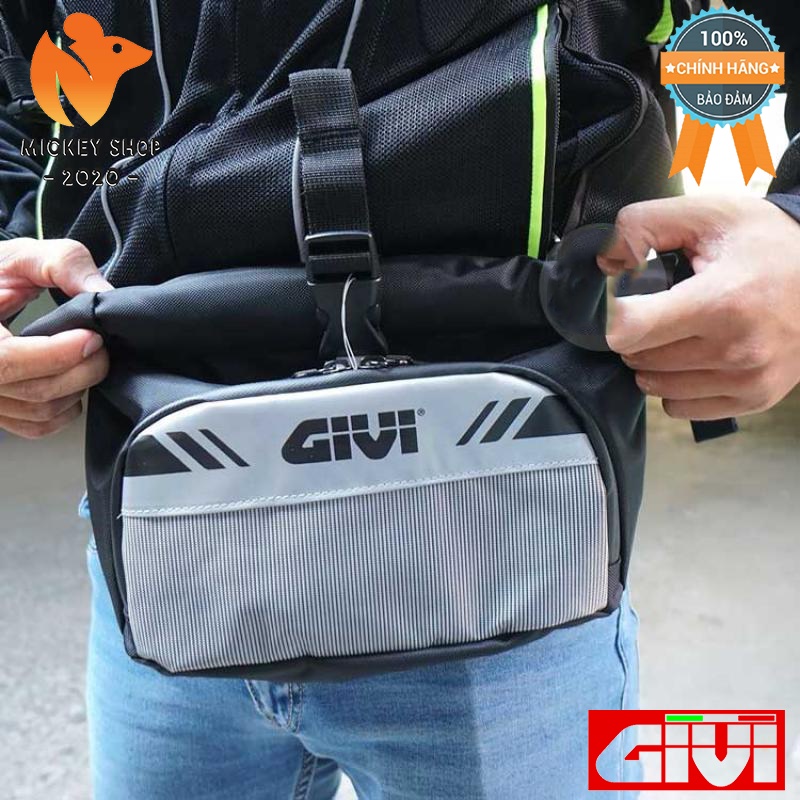 [ CHÍNH HÃNG ] Túi Đeo Hông Chống Nước Givi Rider Tech Waist Bag 3Lt 04 RWB04 - 8827