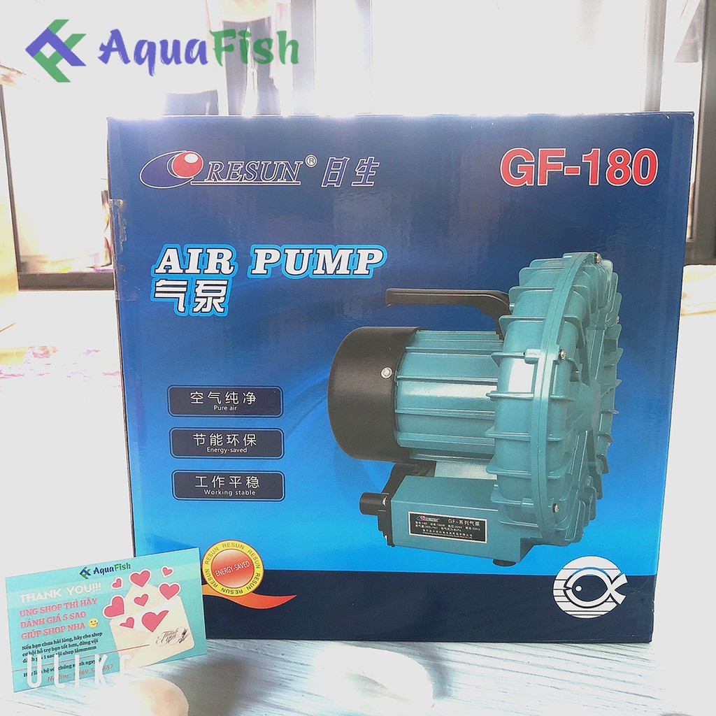 Máy sửi khí oxy Resun GF180 (Máy sủi cánh quạt chuyên dụng cho bể cá hải sản)