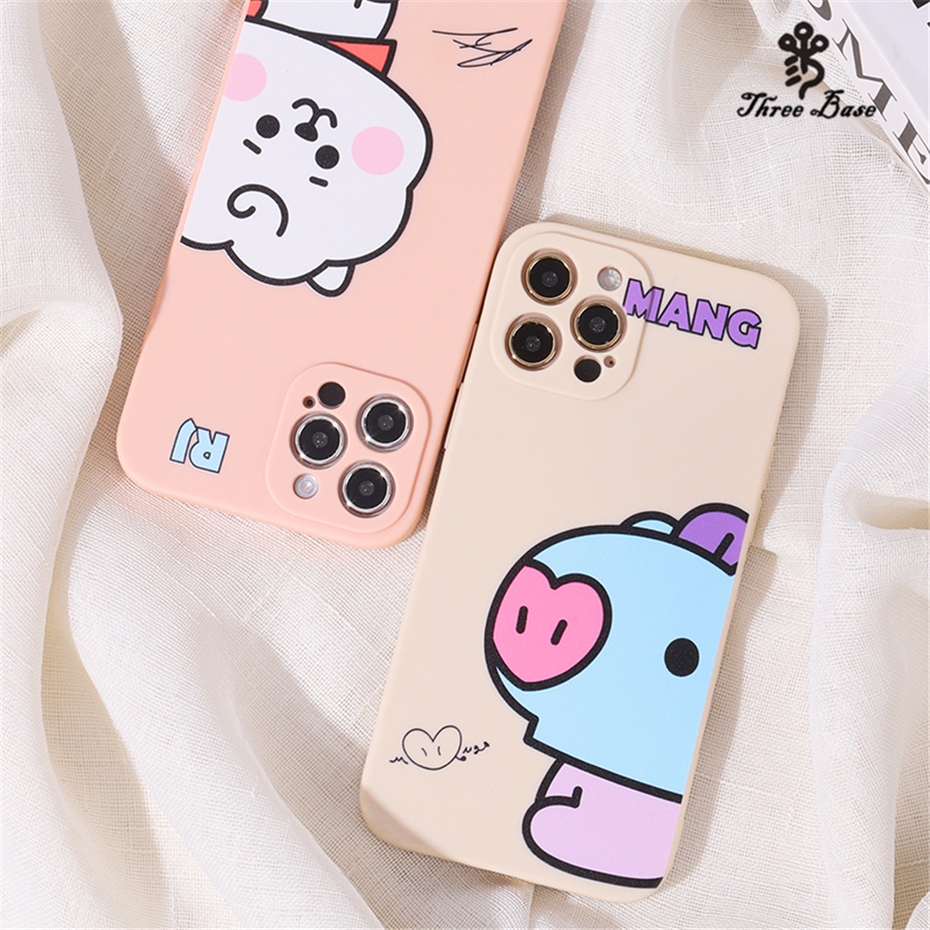 Ốp điện thoại in hoạt hình pink yellow đầy màu sắc tata koya rj cho iphone8 7plus 8plus x xs xr xsmax 11pro max 11 12