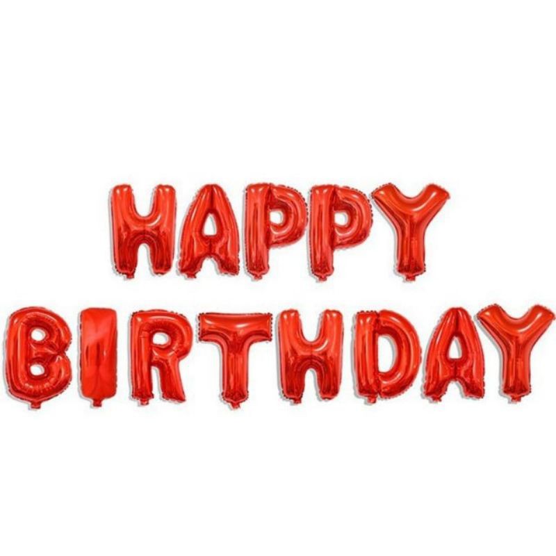 Hàng chất lượng Set bóng chữ Happy Birthday trang trí sinh nhật đẹp TA12