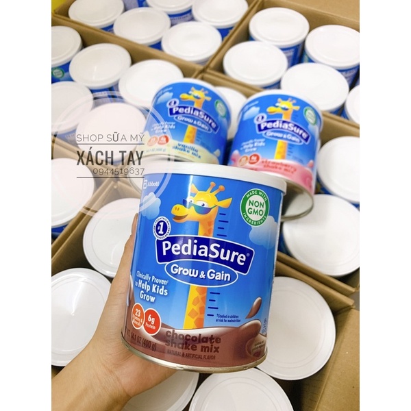 [Date 2023]Pediasure đủ 3 vị dâu ,vani , socolla cho bé 2-10 tuổi